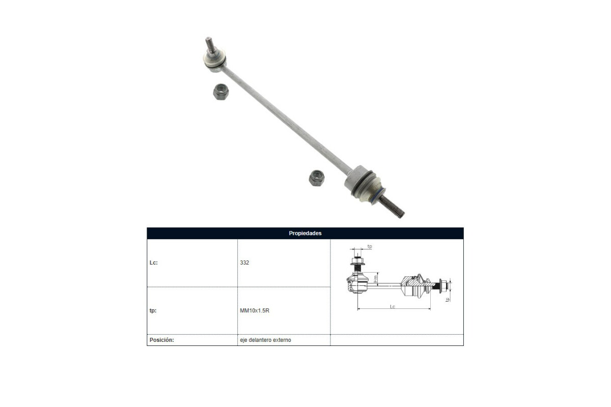 Bieleta Citroen C15, Peug 309/205 83-25 Der/Izq Bieleta Citroen C15, Peug 309/205 83-25 Der/Izq