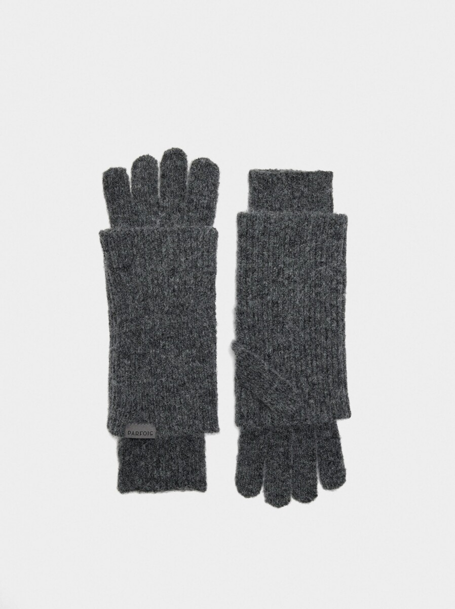 Guantes De Punto - gris 