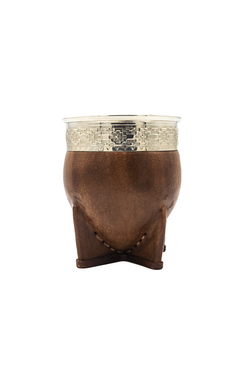 MADE IN URUGUAY MATE IMPERIAL ALPACA Y BRONCE 2.0 MARRON
