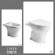 JUEGO DE INODORO CORTO, TAPA Y BIDET, LINEA VENETO, FERRUM 000