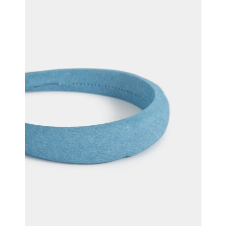 Vincha Rígida Denim Azul Celeste