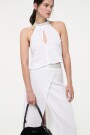 TOP HALTER Blanco