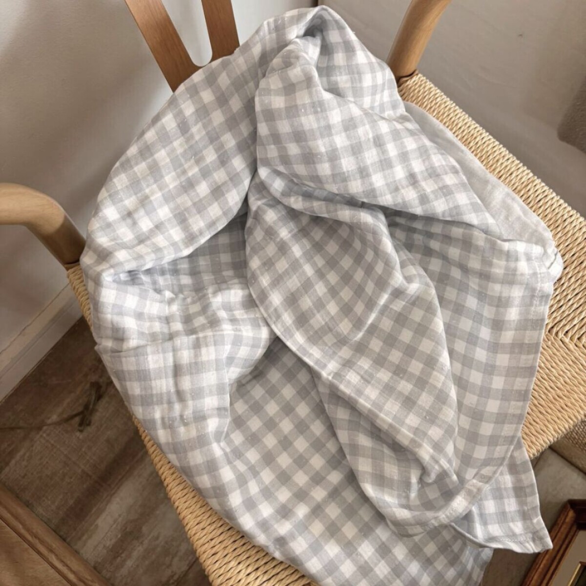 Muselina Swaddle - Vichy Gris 