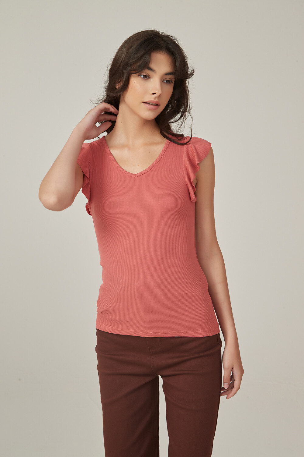 Musculosa Naos Rosa Oscuro