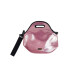 Lunchera Neopreno Brio Con Correa Termica Metalizada Rosa Metalizada y Negro