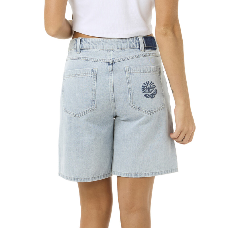 Bermuda Rip Curl Aggie Relaxed Denim - Azul Bermuda Rip Curl Aggie Relaxed Denim - Azul