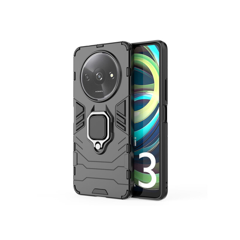 Protector Xiaomi Redmi A3 con anillo color negro Protector Xiaomi Redmi A3 Con Anillo Color Negro