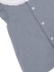 Vestido Cuello Contraste Gris