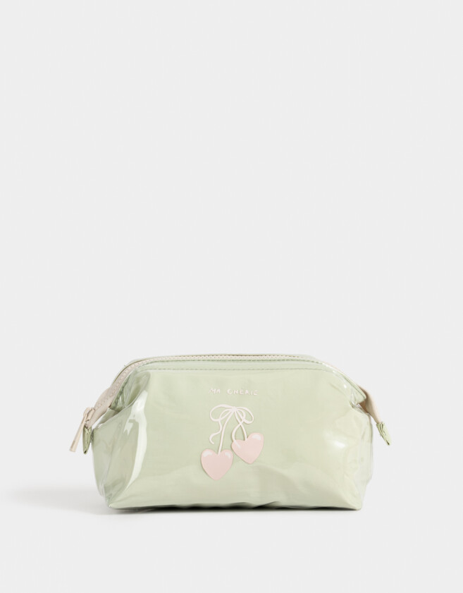 Porta Cosméticos Portacosméticos Estampado - Verde Claro