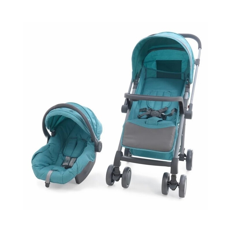 Coche de bebé + silla para auto Bebesit Travel System Oviedo Verde