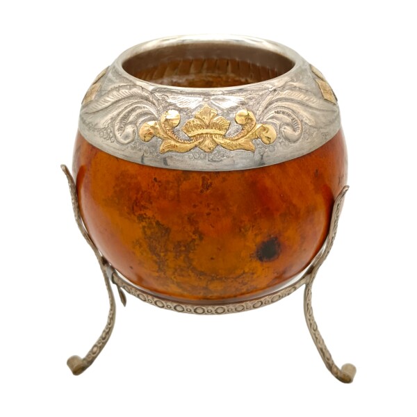 MATE TORPEDO PLATA Y ORO 08 Marrónuniforme
