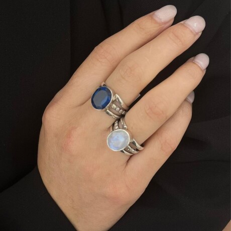 Anillo Diane Piedra Lunar - Plata 925 Anillo Diane Piedra Lunar - Plata 925