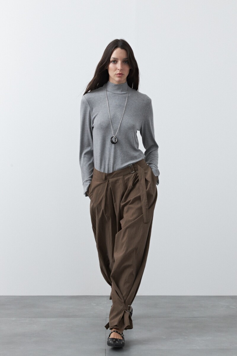 POLERA DIBAL Gris Melange