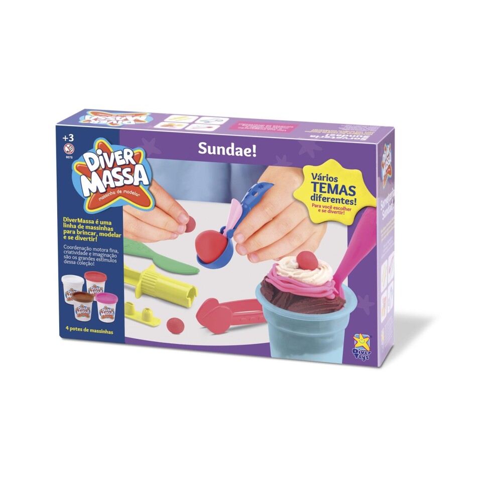 Haciendo Sundae Diver Massa con Accesorios DIVER MASSA - HACIENDO SUNDAY C/ACCESORIOS