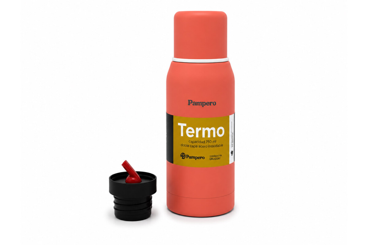 TERMO ACERO DOBLE CAPA 750ML Coral