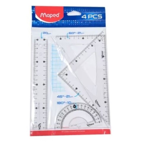 JUEGO DE GEOMETRIA MAPED 20 CMS JUEGO DE GEOMETRIA MAPED 20 CMS