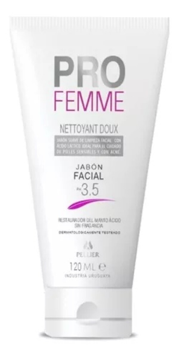 Pro Femme Jabón Facial PH 3.5 120ml – Higiene Suave y Cuidado Delicado 