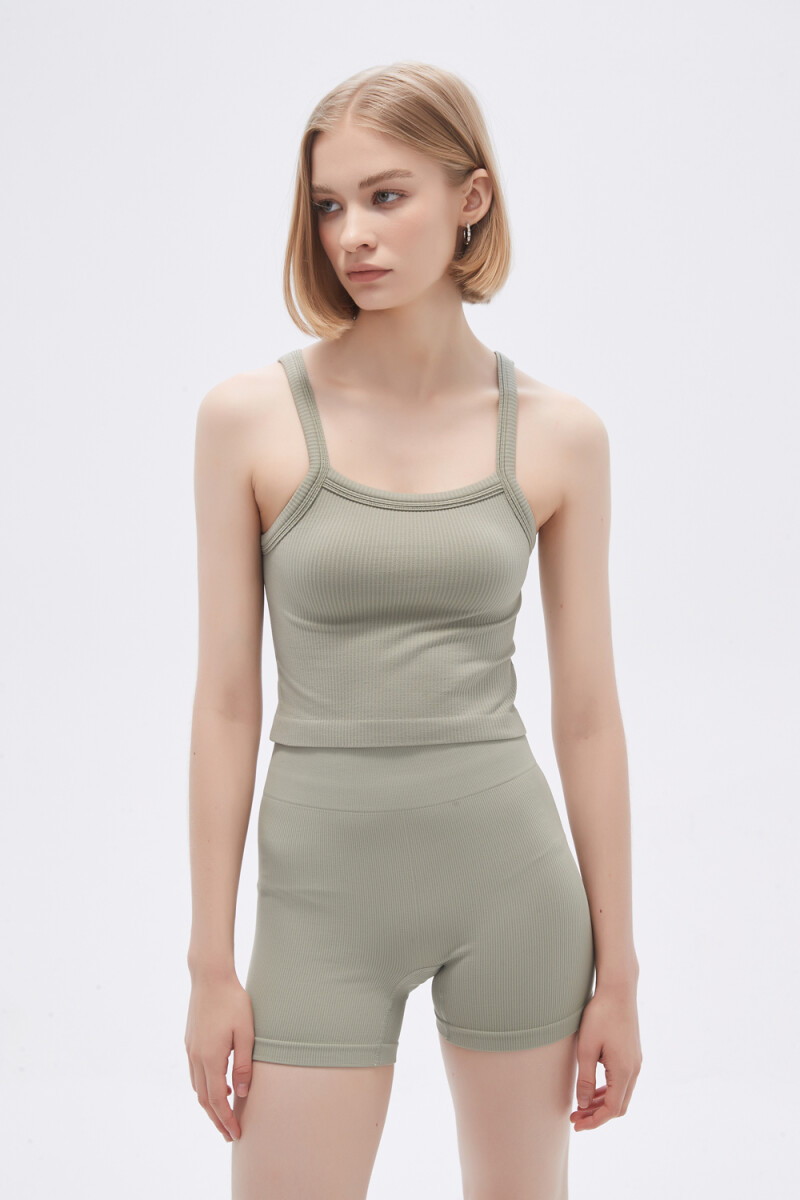 Tops Beso - Verde Grisaceo 