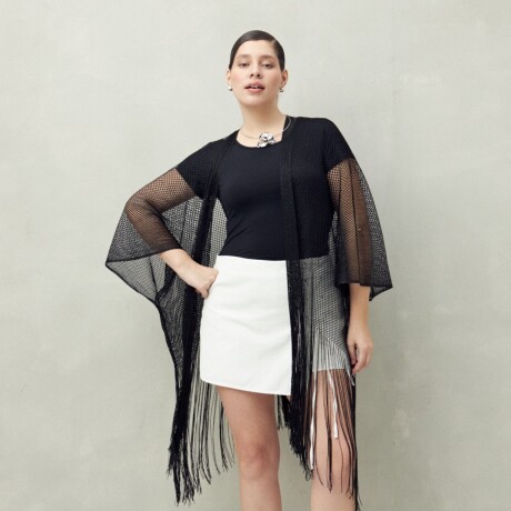 PONCHO SAVIA Negro