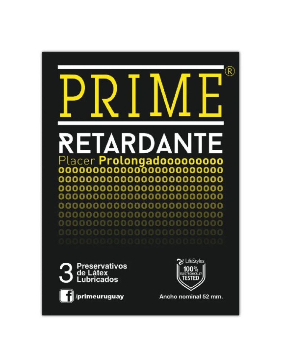 Preservativos Prime Retardante 3 Unidades 
