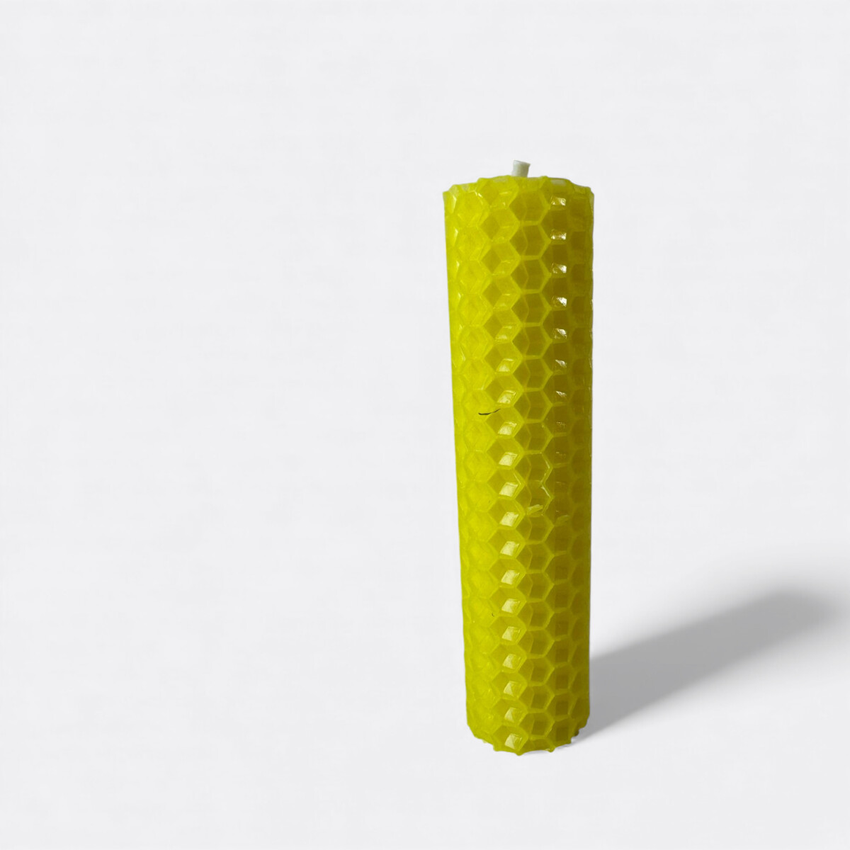 Vela De Miel Gruesa De Colores - Amarillo 