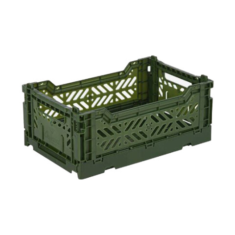 Caja organizadora plegable y apilable Mediana Khaki