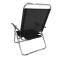 Sillón reclinable en aluminio King, 140 kg súper resistente NEGRO
