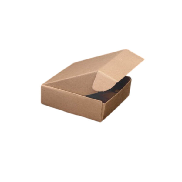 CAJA CARTON 19X19X6.5 CM. PARA 6 EMPANADAS MARRON