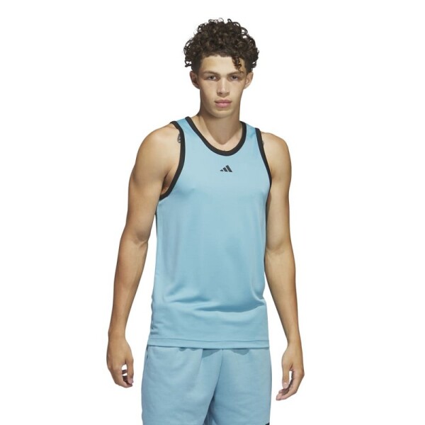 Musculosa Adidas Basket 3 Rayas Azul