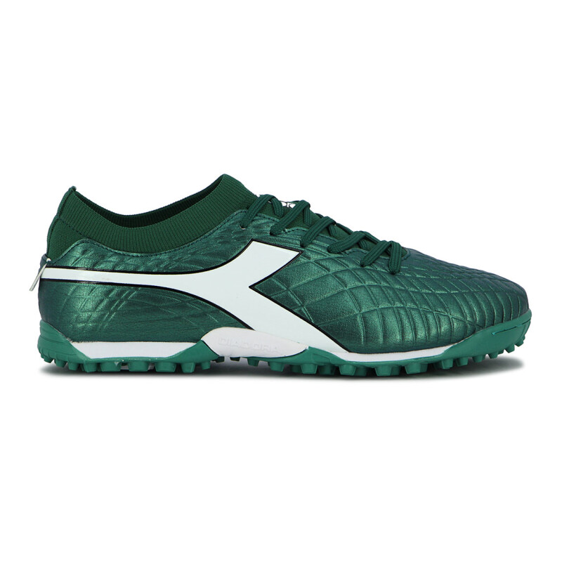 Zapato Futbol Spot Tf Diadora Aguamarina-blanco