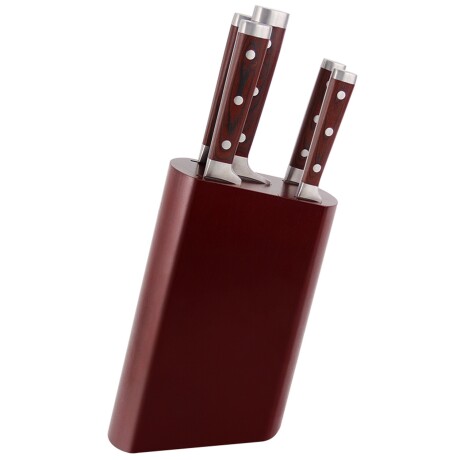 Set de Cuchillos con Mango de Madera Cuori Noce 6 Piezas Set de Cuchillos con Mango de Madera Cuori Noce 6 Piezas