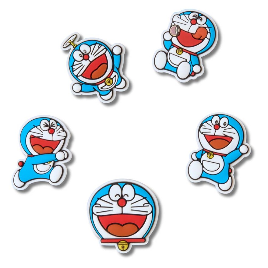 Jibbitz Doraemon 5 Pack Multicolor