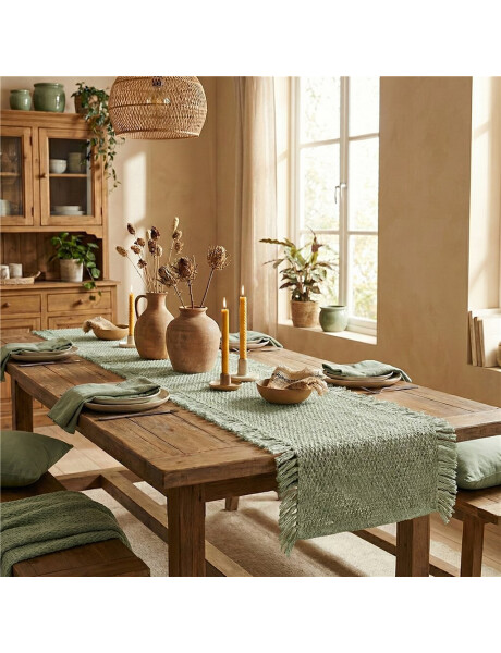 SENDERO TEJIDO 35x160CM VERDE SENDERO TEJIDO 35x160CM VERDE