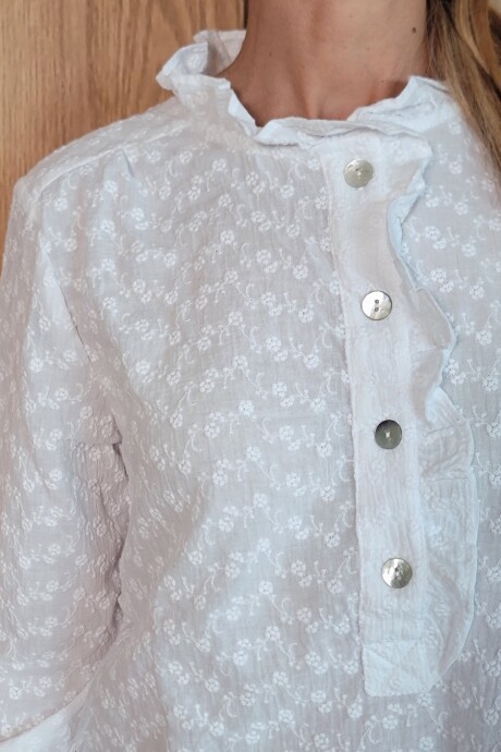 Blusa Sur Broderie flor