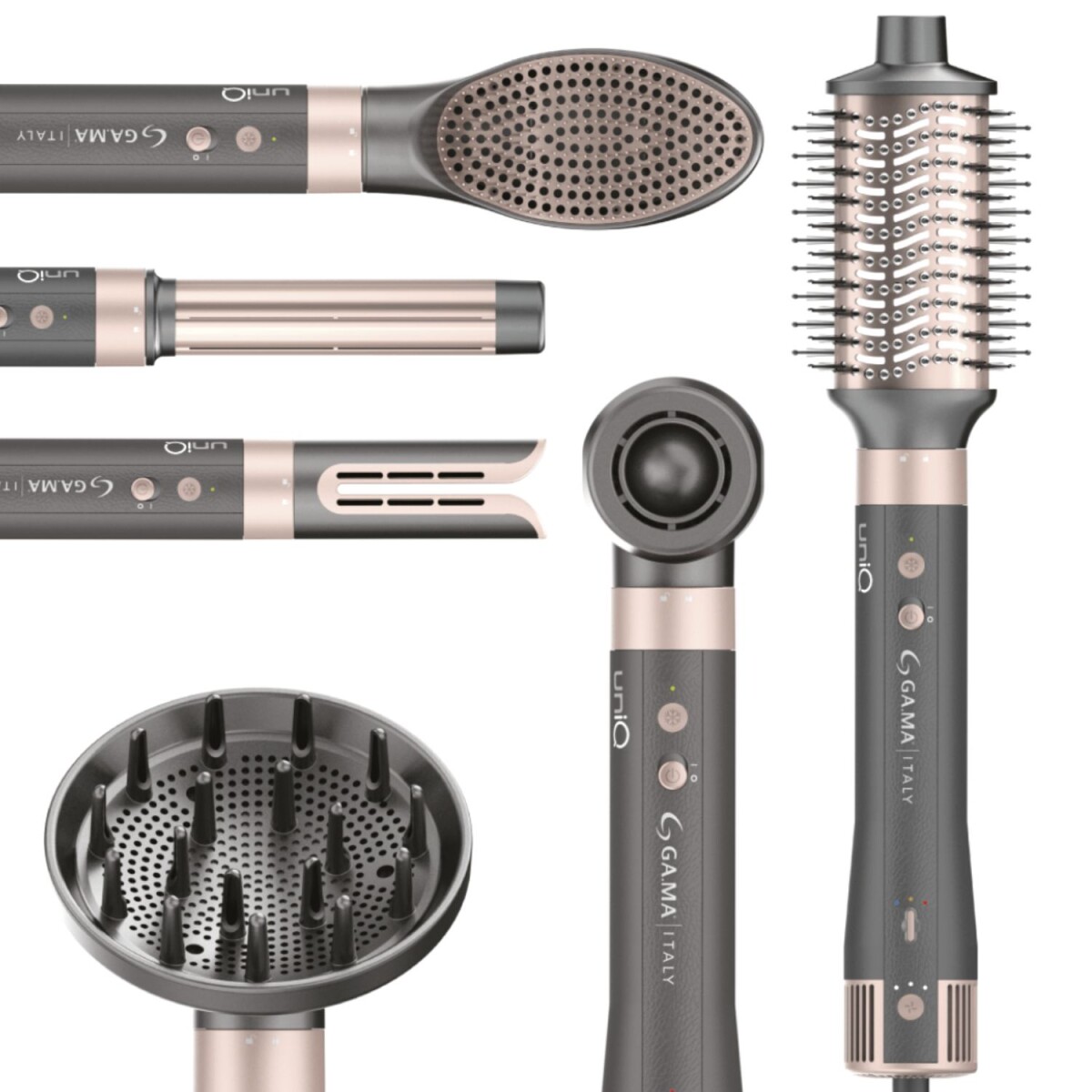 Modelador Multystyler Ga.ma UNIQ Vibrance 8 en 1 