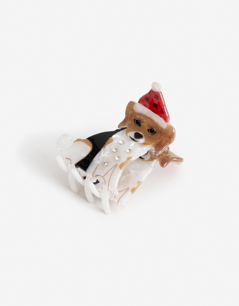 Broche Animales Broche Acrílico Perro Navideño - Combinacion Multicolor