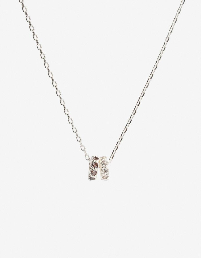 Cadena Corta con Dije Cubic zirconia Cadena Corta Dije Cubic Zirconia - Plateado