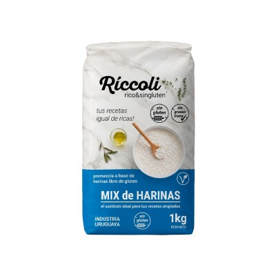 Mezcla de Harinas Sin Gluten 1kg Ríccoli Mix De Harinas S/g Ricca 1kg