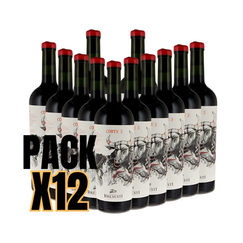 Pack vinos blend Bresesti corte 3 x 12 Botellas 750cc Pack vinos blend Bresesti corte 3 x 12 Botellas 750cc