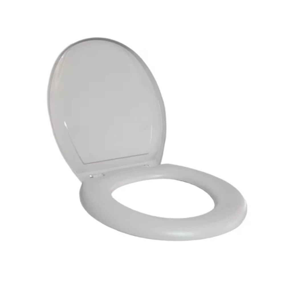 Tapa inodoro Oval plástica acolchada Gris Tapa Inodoro Oval Plástica Acolchada Gris