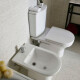 JUEGO INODORO, TAPA, MOCHILA Y BIDET FERRUM LINEA VARESE descarga a 25 cms. 000