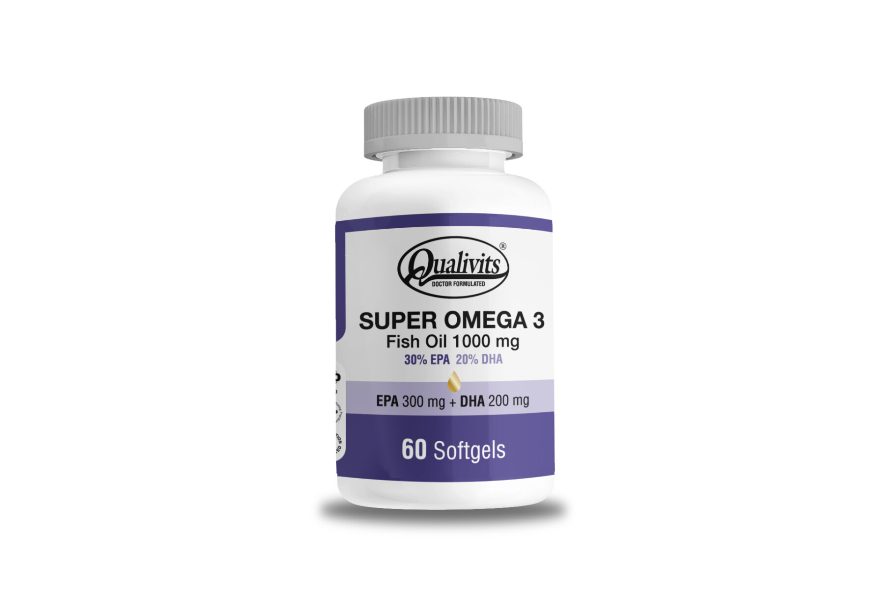 Qualivits Super Omega 3 Fish Oil 1000 Mg X 60 Cápsulas 