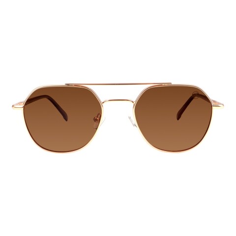 Lentes de Sol Chilli Beans Oxford Dorado - Marrón