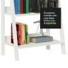 Estantería biblioteca multiuso Lumax escalera para Libros 4 Repisas Blanco