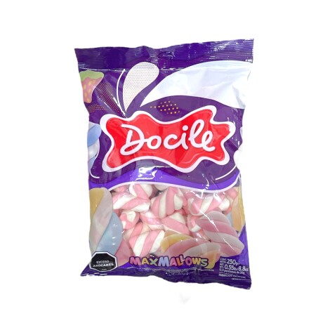 Marshmallow Docile 250grs Torneado Rosado y Blanco
