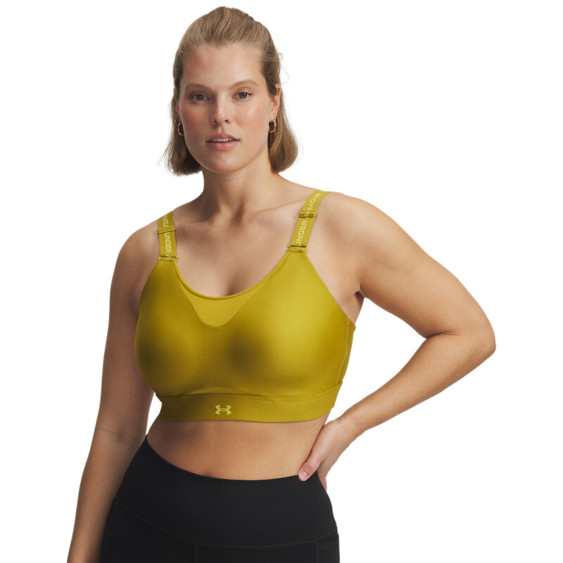UA Infinity High 2.0 Bra-YLW GRN-314
