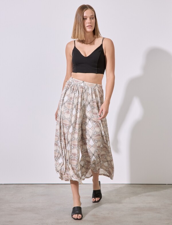 Capri Wide Leg MULTI/BEIGE