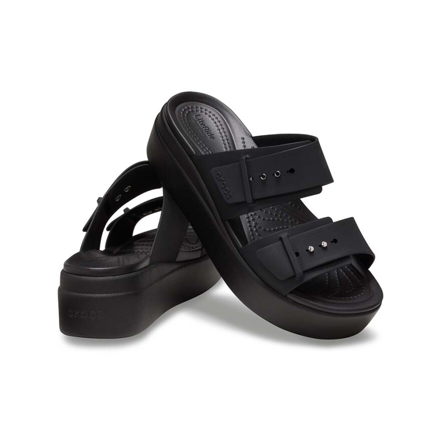 Brooklyn Buckle Low Wedge W - Mujer Black
