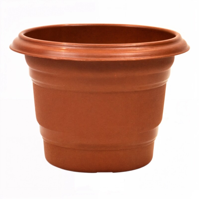 Maceta redonda 600 ml MARRON
