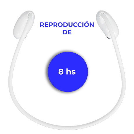 Auriculares Bluetooth Diseño Abierto Cómodo Ligero Blanco